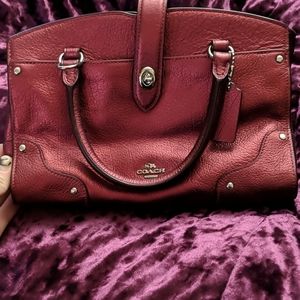 Metallic Red, Coach bag.